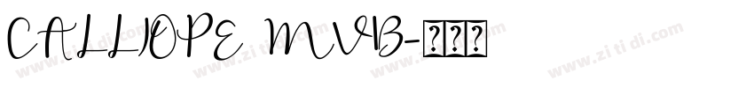 CALLIOPE MVB字体转换